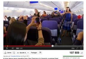 Un flashmob à 38 000 pieds !