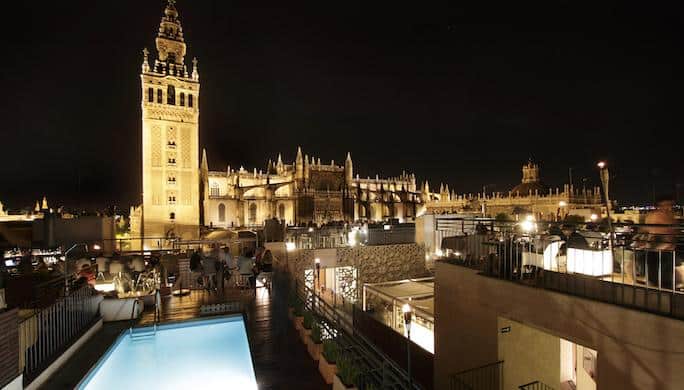 Terrasse du boutique hotel Eme catedral @Eme