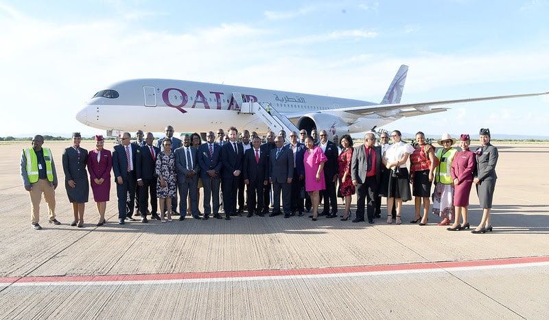 Qatar Airways, vol, plane, avion, Botswana