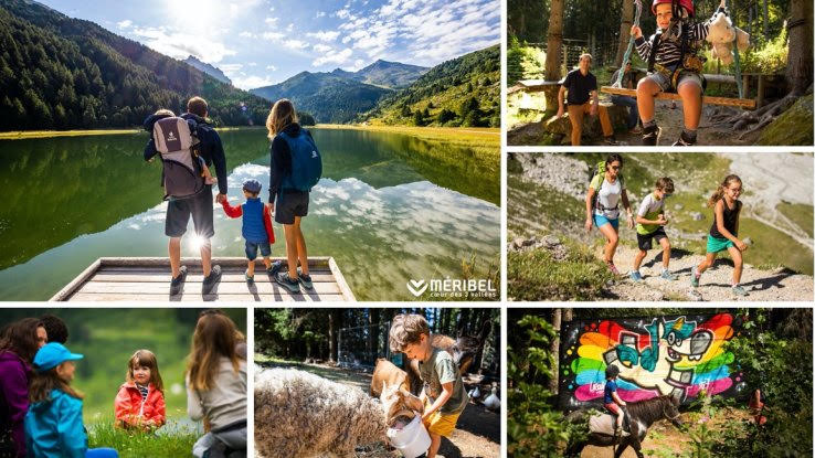 MÉRIBEL (Savoie) : Le grand air en famille