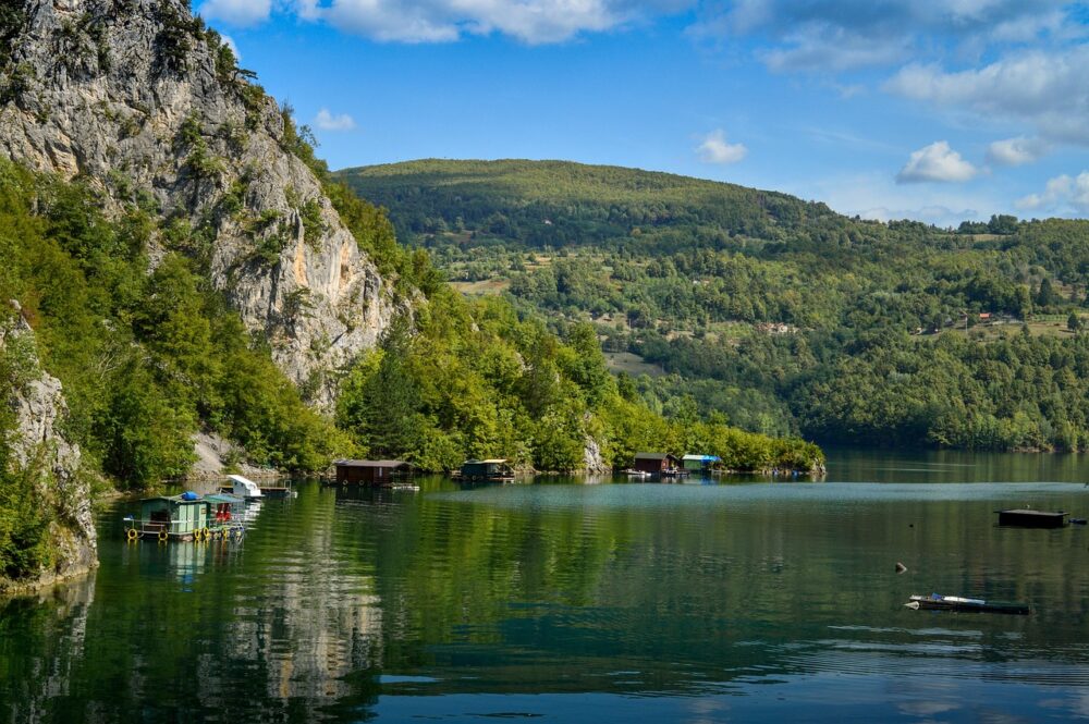 lac montagnes été
