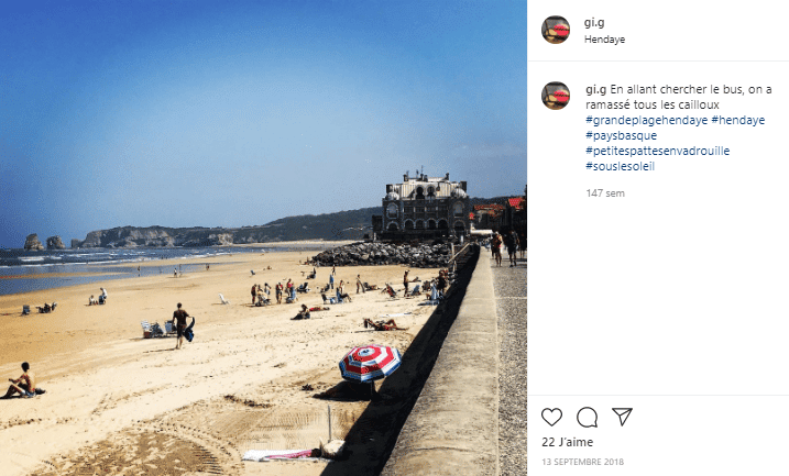 Grande plage d'Hendaye