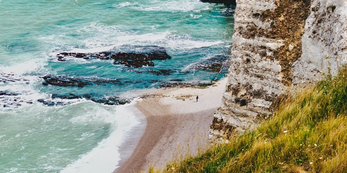 Une plage Pavillon Bleu en France