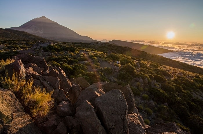 Coucher de soleil au Teide (Tenerife)