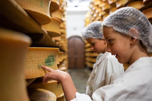 Visite coopérative laitière à Arêches-Beaufort