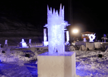 Sculpture sur glace