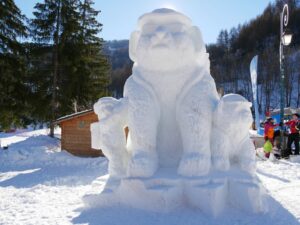 Sculpture en Neige à Valloire