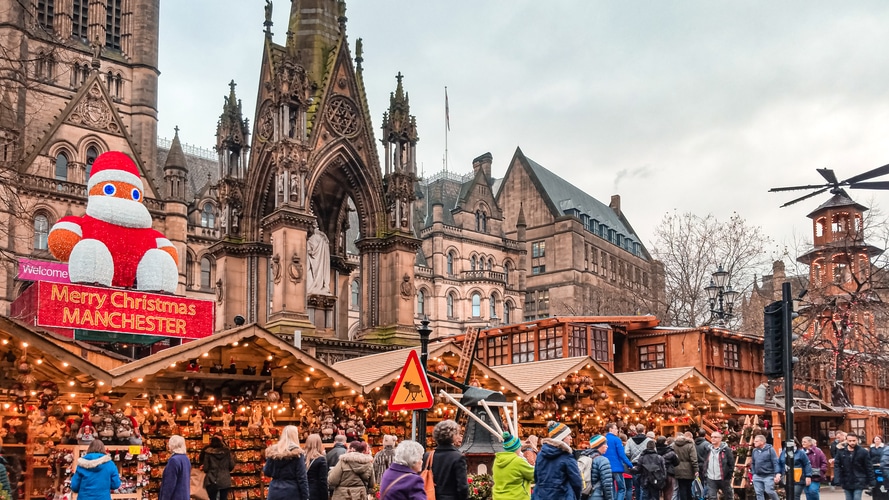 Manchester à la période de Noël