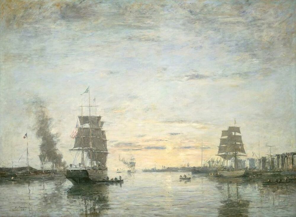 Eugène louis Boudin le port du Havre