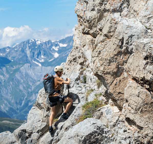 Via ferrata à Courchevel