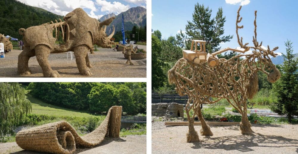 Concours de sculpture en paille et foins de Valloire