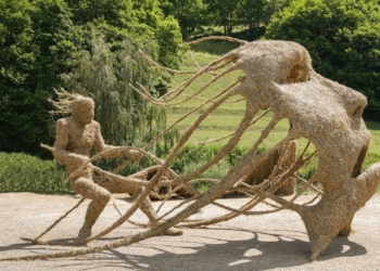 Concours de sculptures en paille et foin de Valloire