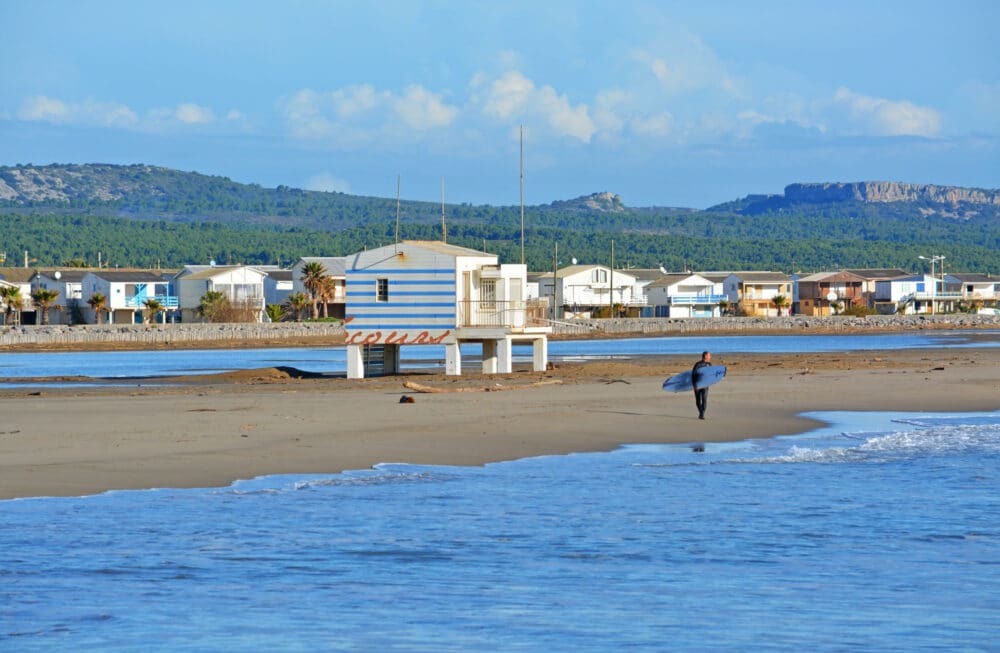 plage d'Occitanie, idéale pour le surf