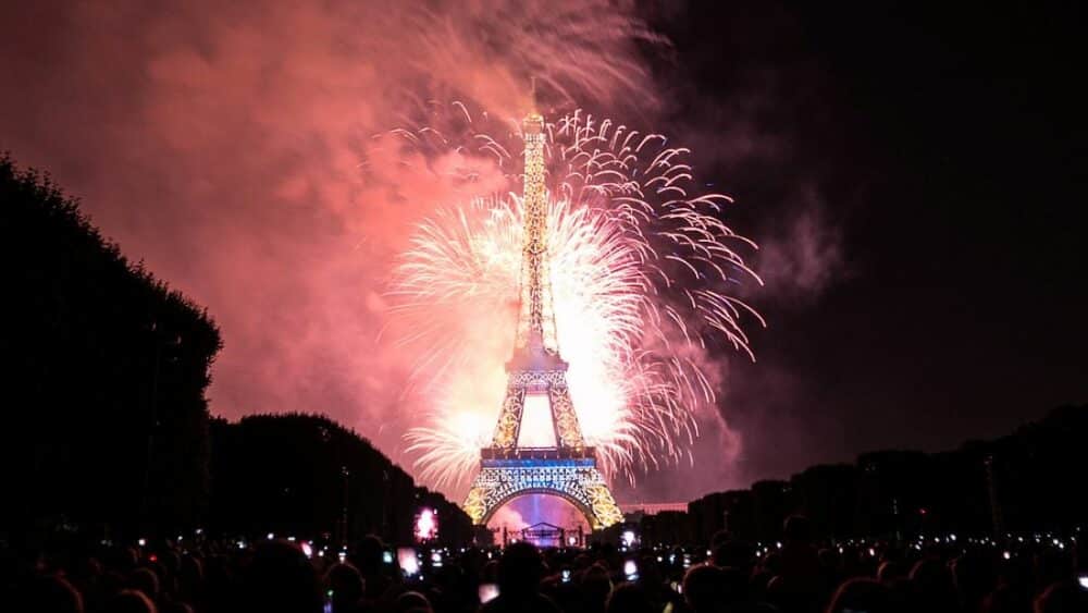 Feu d'artifice du 14 juillet à Paris