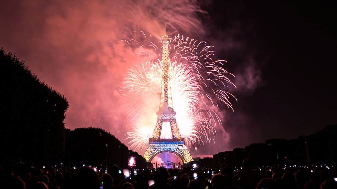 Feu d'artifice du 14 juillet à Paris
