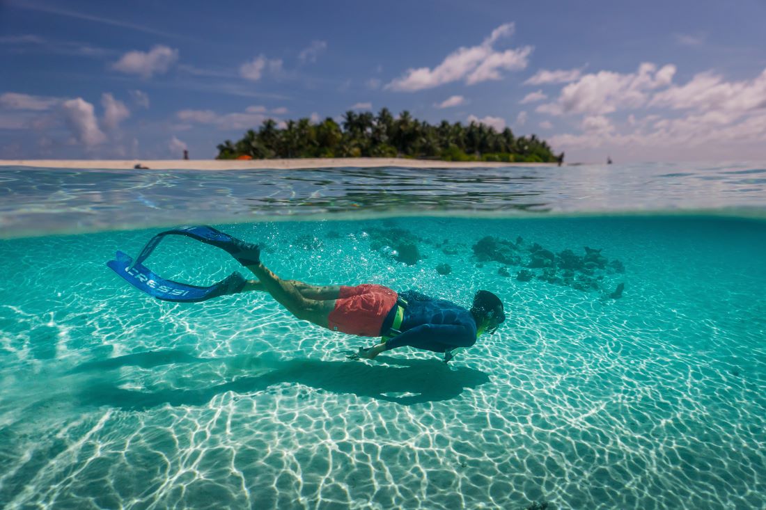 PLONGEUR SNORKLING MER ILE