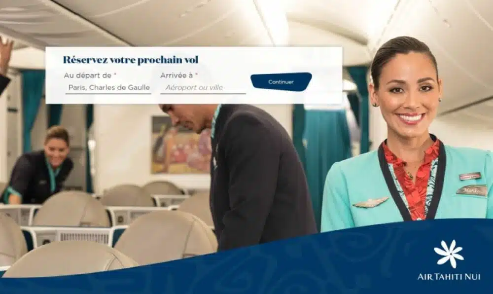 Air Tahiti Nui inaugure sa nouvelle plateforme web