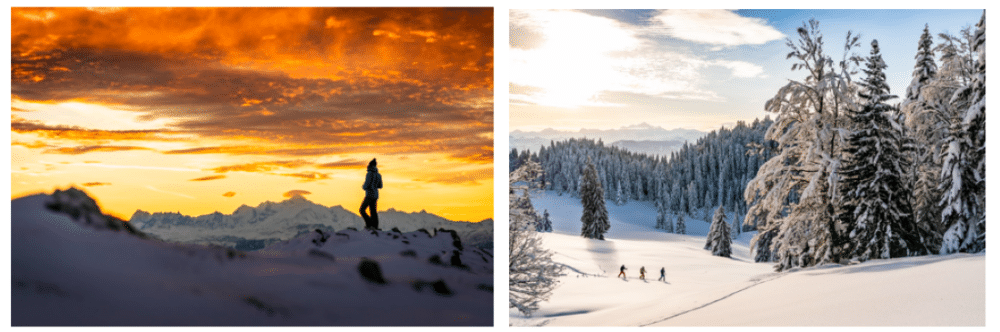 Activités d'hiver et d'été : neige et randonnée Pays de Gex Monts Jura