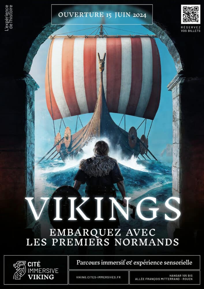 La Cités Immersives présente son premier espace : la Cité Immersive Viking, à Rouen, avec une ouverture prévue le 15 juin 2024.