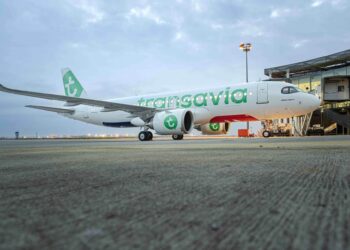 avion sur le Tarmac