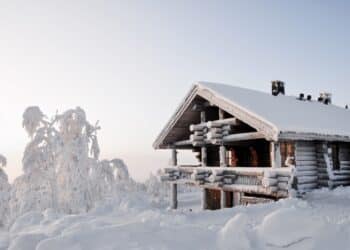 a house in Lapland; Shutterstock ID 67056157