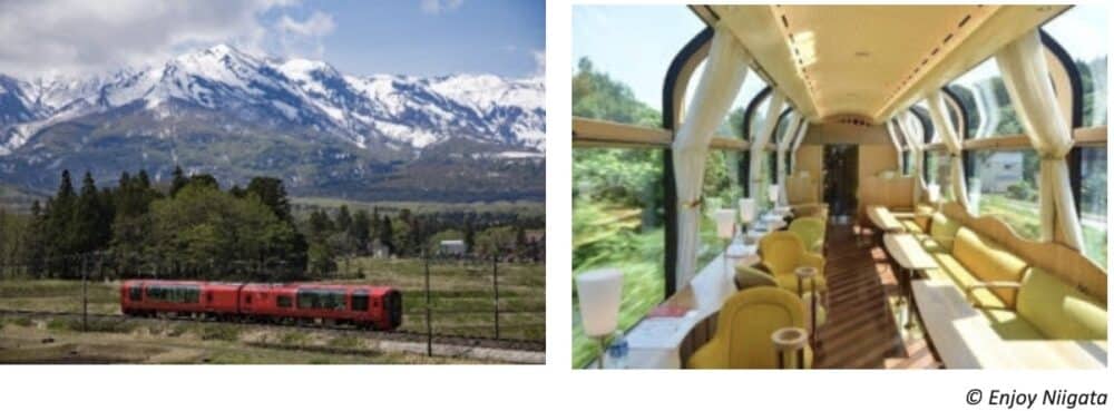 intérieur et extérieur d'un train japonais