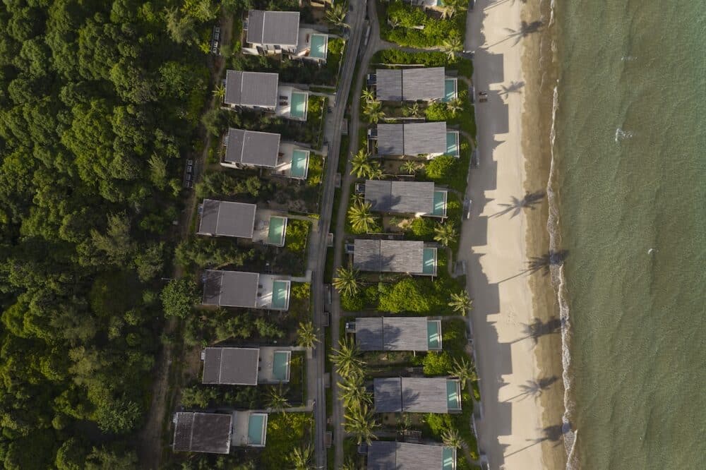 bungalows sur la plage