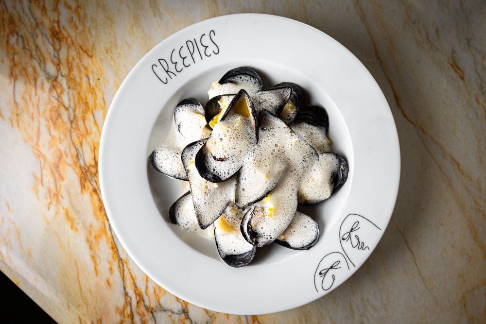 assiette raffinée d'un plat de moules gastro