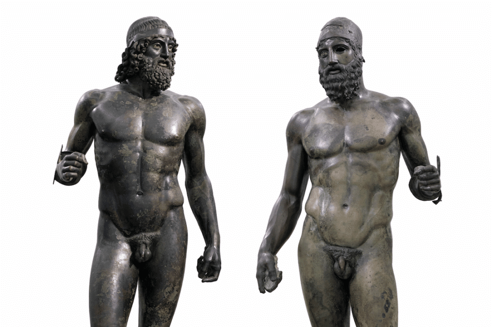 Les deux  Bronzes de Riace , chefs d’œuvre du musée archéologique de Reggio de Calabre © Regione Calabria