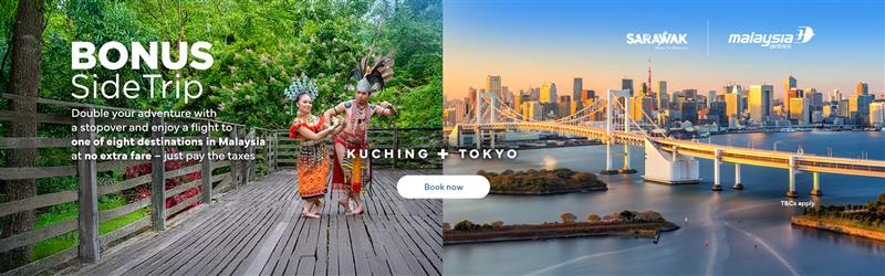 Affiche Malaysia Airlines pour son bonus trip