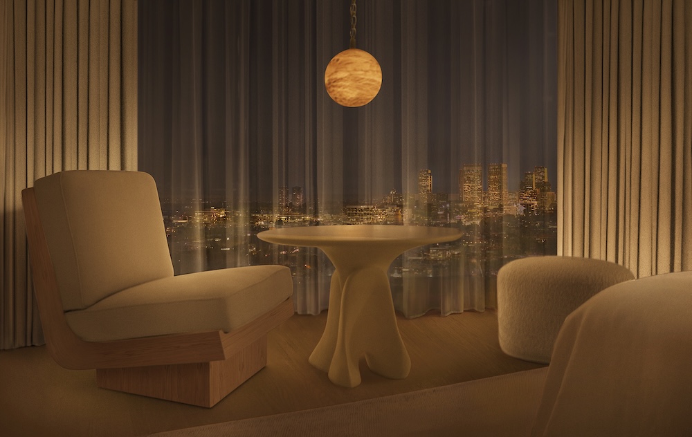 vue sur la ville salon