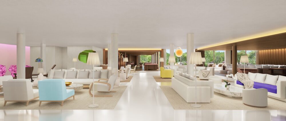 hall d'accueil blanc