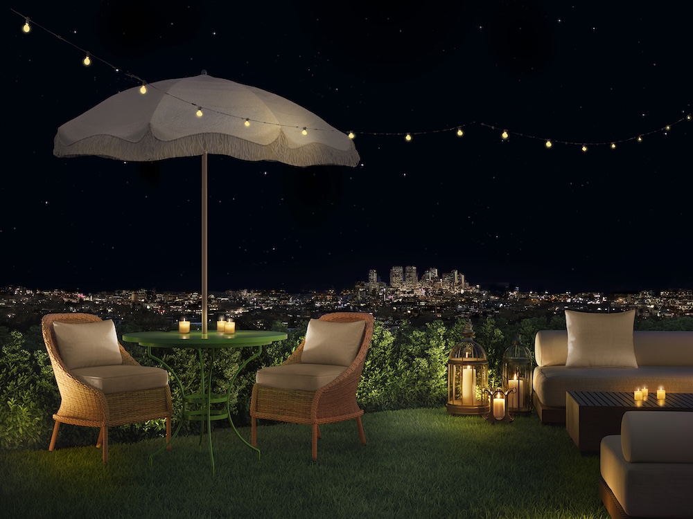 nuit étoilée salon vue