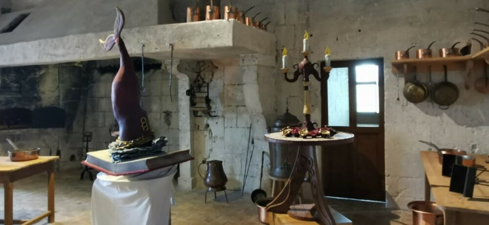 cuisine médiévales sculptures chocolat