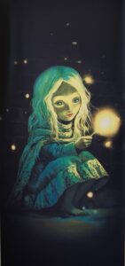 tableau petite fille allumette