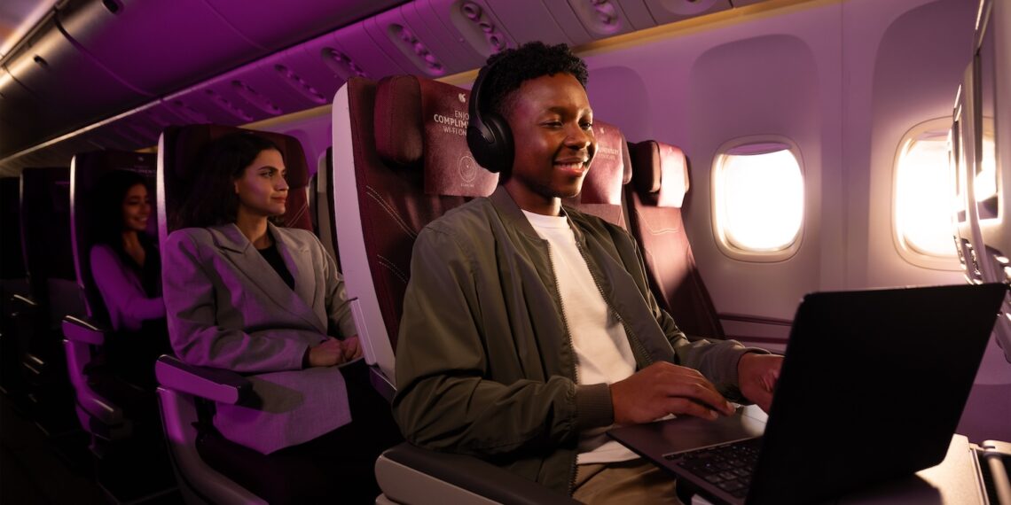 Passagers avion Qatar Airways