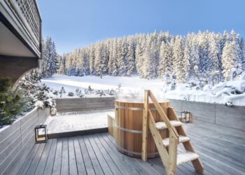 Le Melezin, France - Chambre Ski Piste with Hot Tub