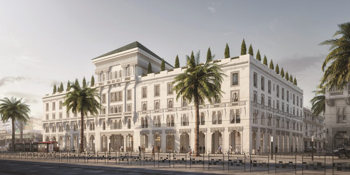 hôtel blanc palmiers