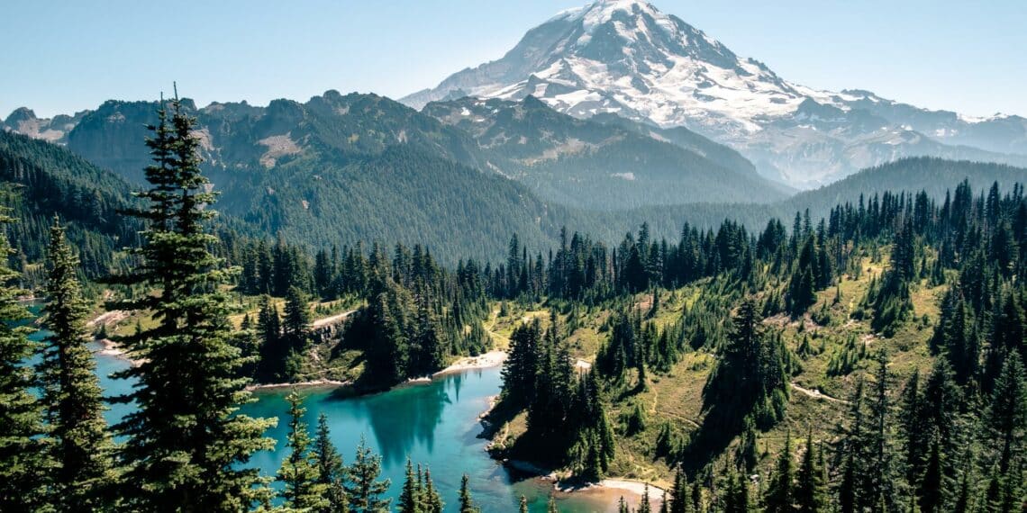 lac forêts montagnes