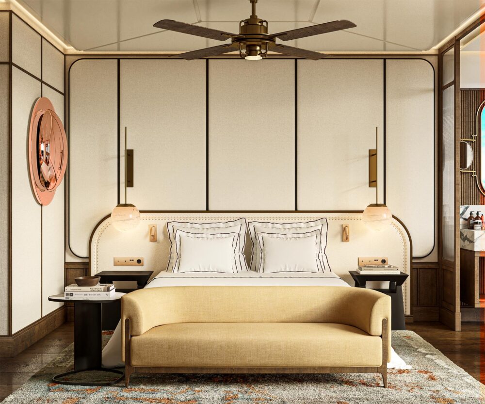 suite d'hôtel blanche