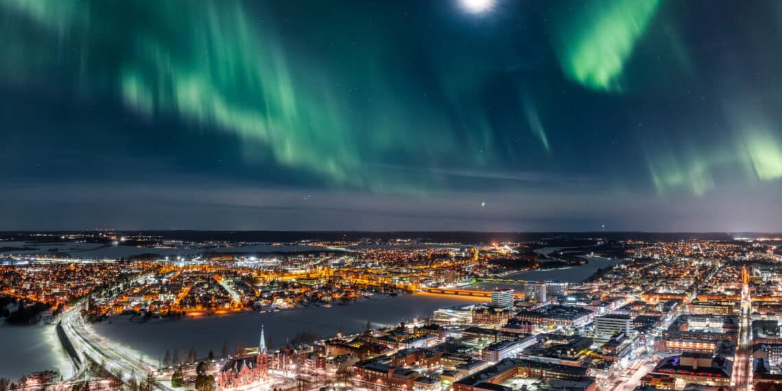 aurores boréales ville