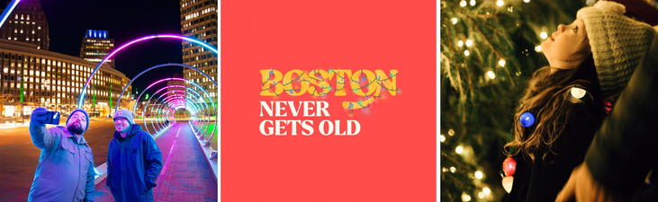 passants rue illuminée petite fille