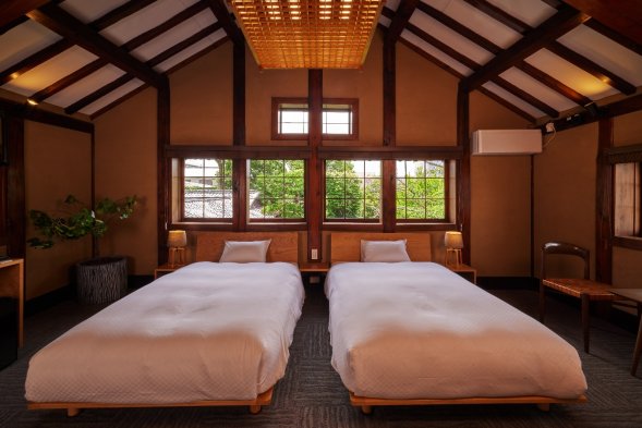 chambre d'hôtel futons Nara