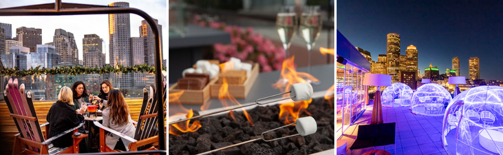 chamallow grillés resto extérieur