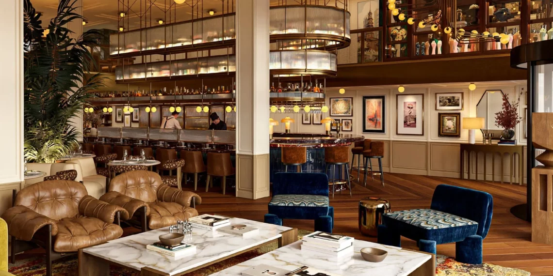 restaurant hôtel bois tables