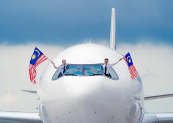 avion pilotes drapeaux