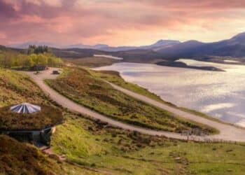 lanscape lac crépuscule