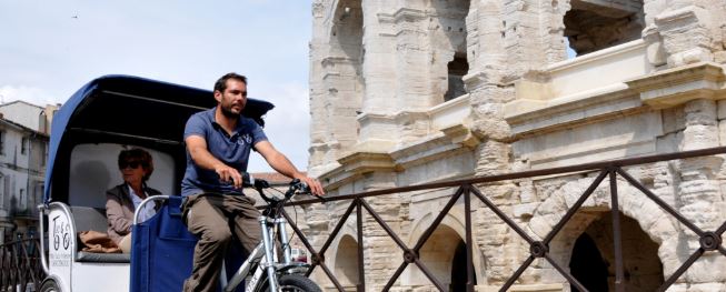 taxi-vélo monument