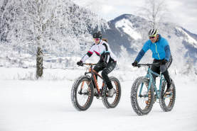 vélos neige montagnes