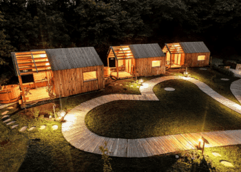 bungalows bois chemins coeur